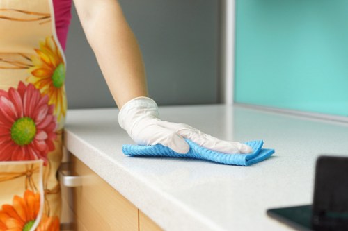 Professional carpet cleaning in progress at a UK property