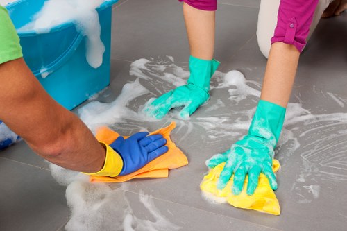 Deep carpet cleaning process for stairs and hallways